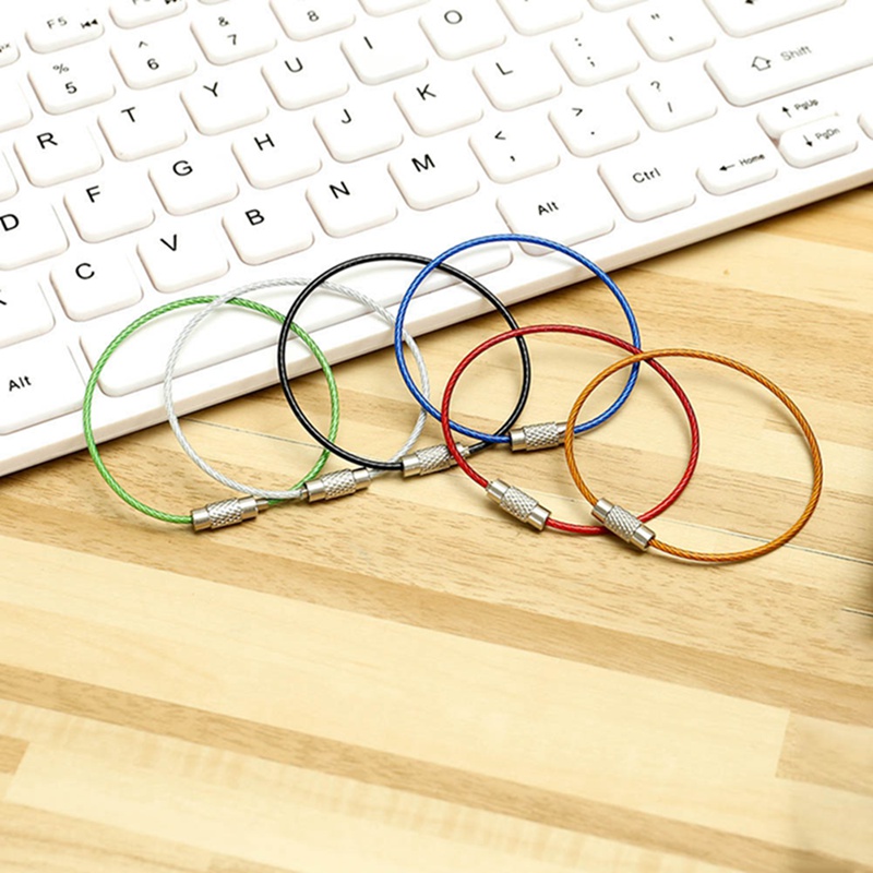 NEW 【Satisfaction guarantee】2pcs 1.5*150mm Keychain Tag Rope Stainless ...