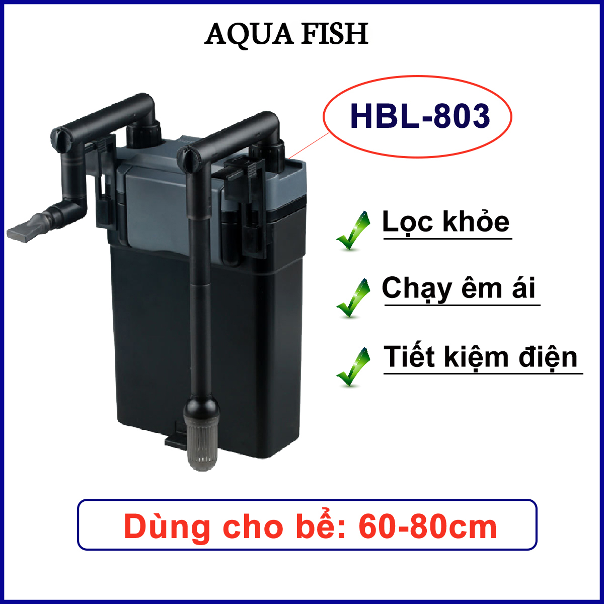 Lọc treo Sunsun HBL 803 cho bể cá cảnh lọc chạy khỏe, êm ái, tiết kiệm điện thumbnail