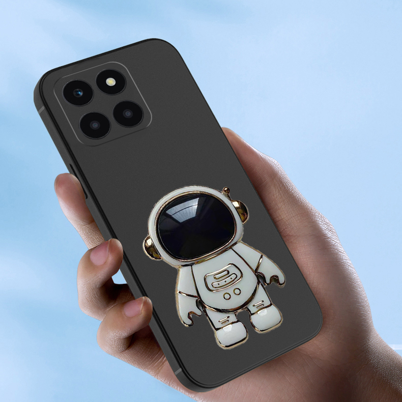 For Honor X6B 4G Case Astronaut Bracket Smooth Soft Silicone Anti Collision For Honor X6B Back Cover. 
