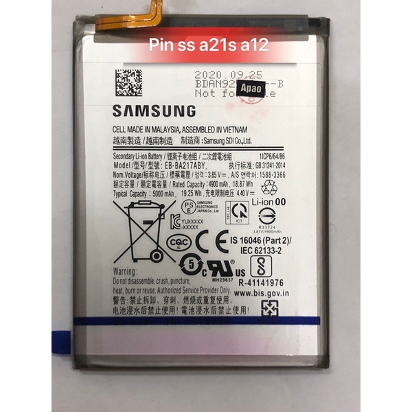 Pin samsung a12/eb-ba217aby