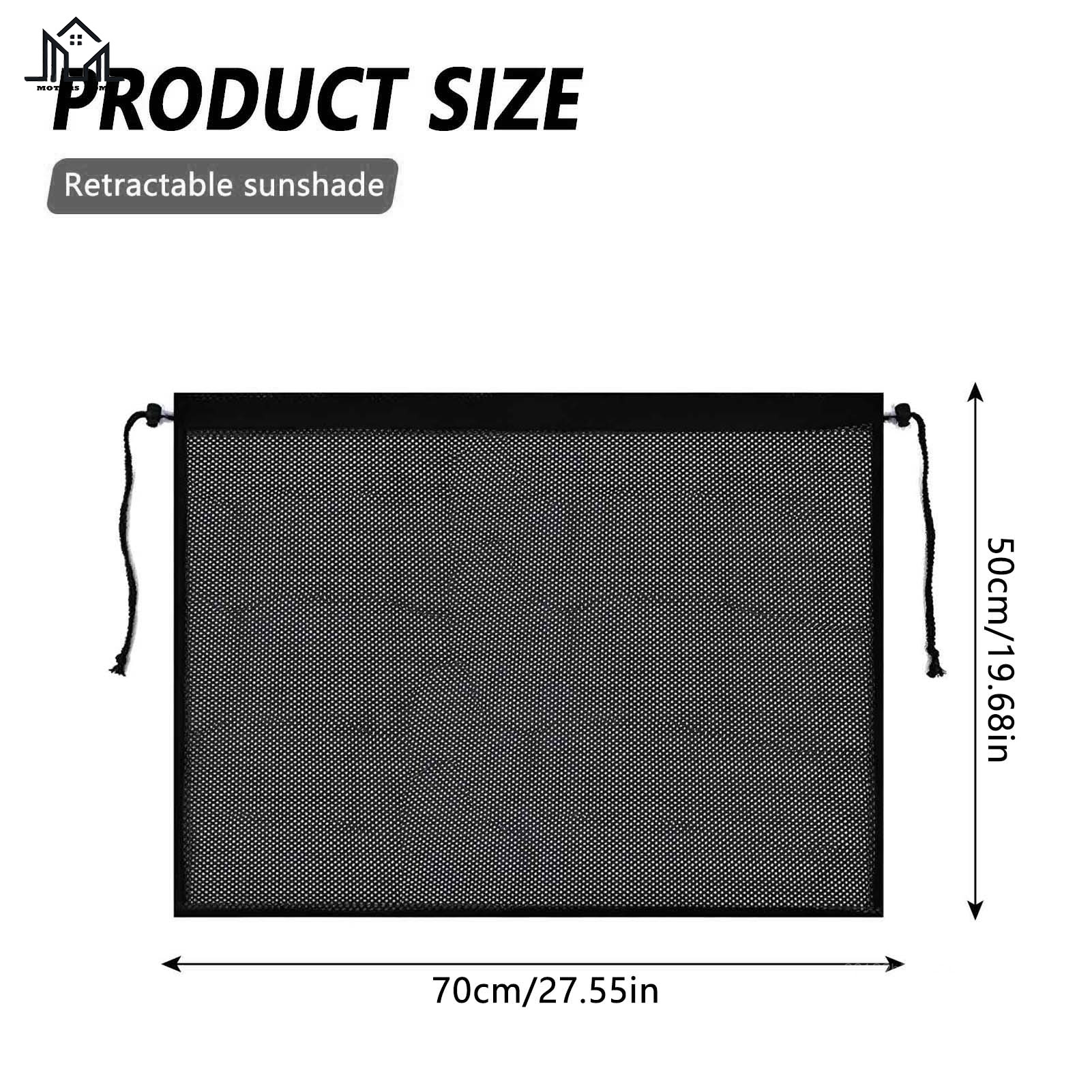 Car Sunshade Window Curtain Suction Cup Install Sun Protection Retractable Sunshield Suitable for Reduce Car Inside Temperature DZTY-MY
