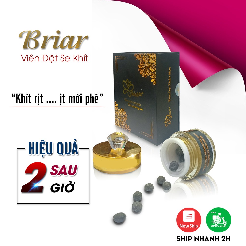 Bán lẻ 3 viên đặt thảo mộc tầm xuân briar pk giúp se khít vùng kín, làm sạch vùng kín, hiệu quả ngay từ lần đặt đầu tiên