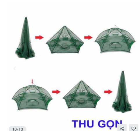 Combo 2 Lồng Bát Quái Tặng 2 Gói Mồi, Lồng Bắt Cá Tôm Lươn Trạch -