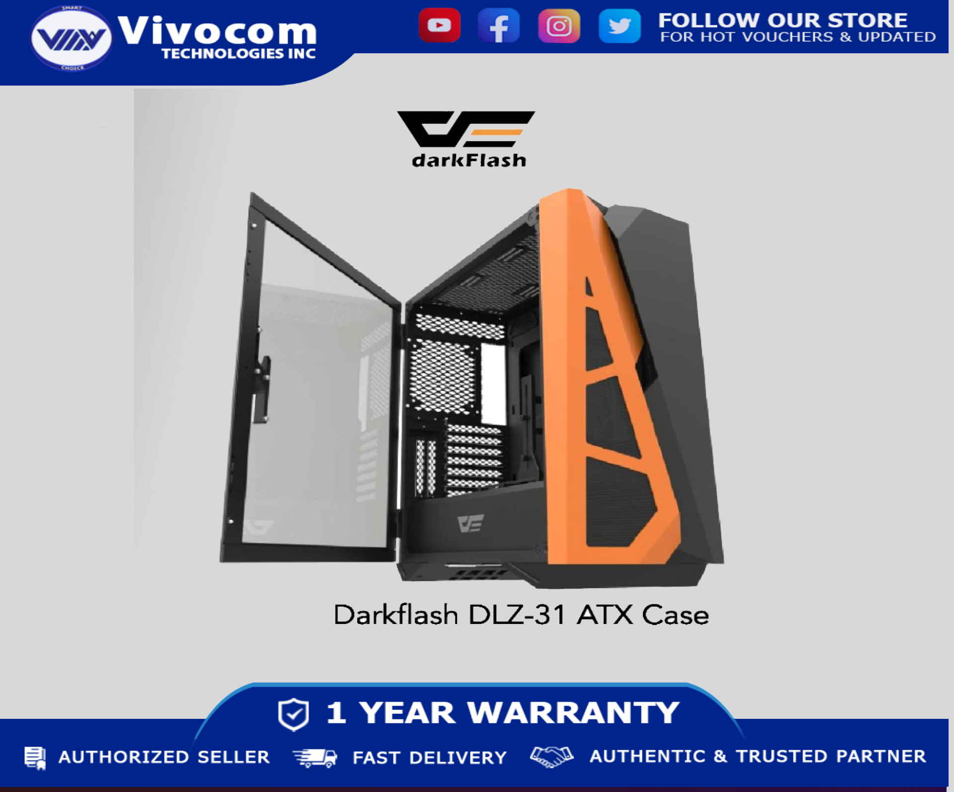 Darkflash DLZ31 Mesh ATX DLZ 31 Desktop Computer PC Case (FAN not