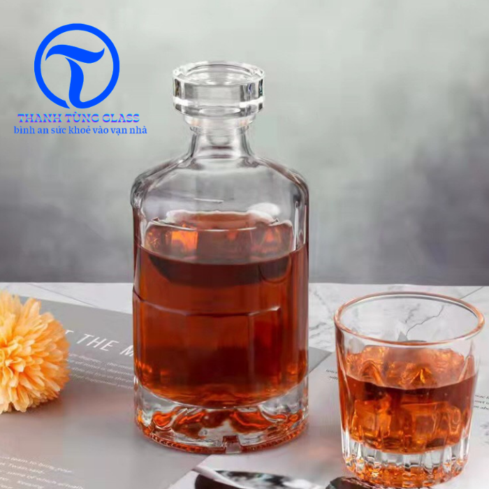 Vỏ Chai đựng rươu Thủy Tinh nhật  500ML
