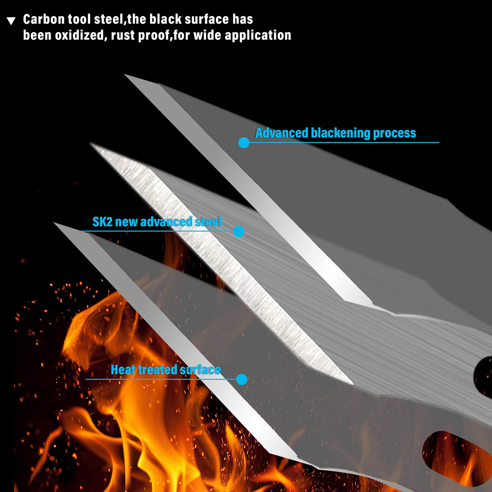 10/20/30/40pcs%20Craft%20Blades%20High%20Carbon%20Steel%2011%20Sharp%20Hobby%20Exacto%20Blades%20Refill%20Craft%20Art%20Replacement%20Blades%20-%20Image%205