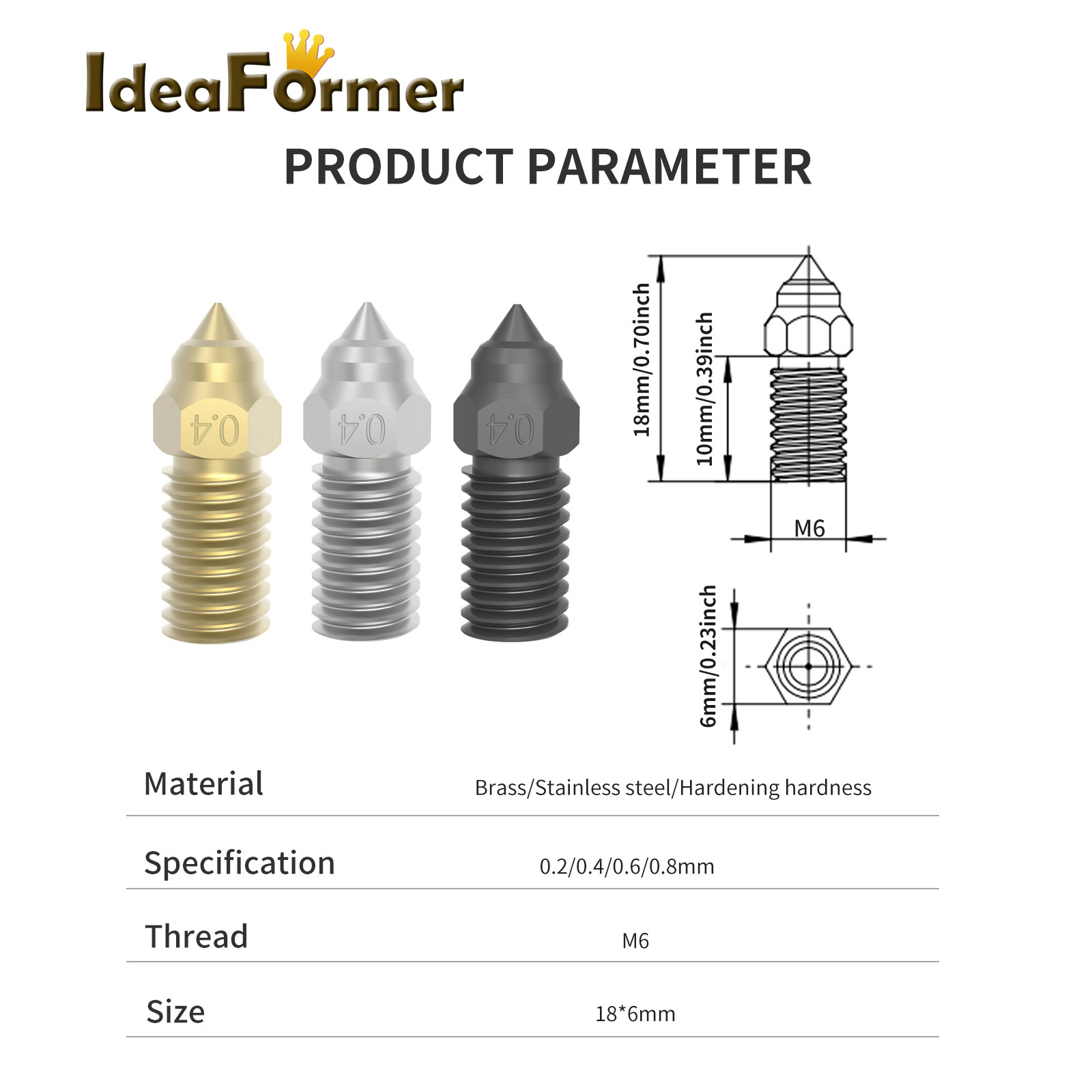 %E3%80%90Exclusive%20Discount%E3%80%911/2pcs%20For%20Elegoo%20Neptune%204%20Brass/stainless%20Steel/hardened%20Steel%20Nozzles%203d%20Printer%20Parts%201.75mm%20Nozzle%20For%20Elegoo%20Neptune%204%20Pro%20-%20Image%204
