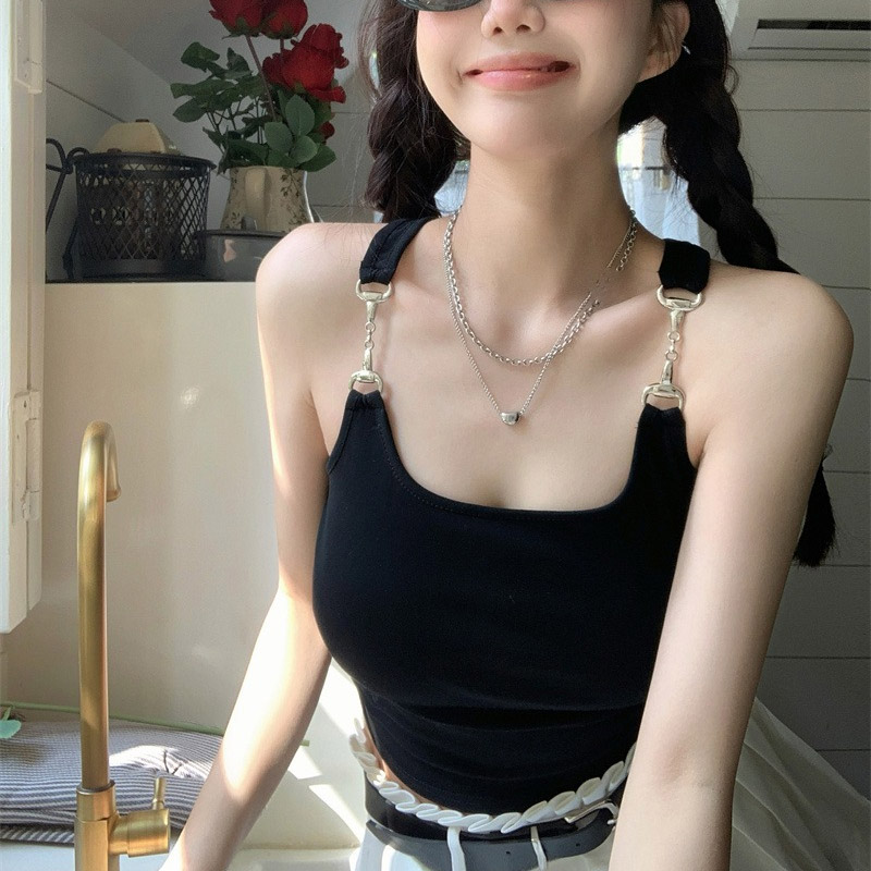 Kai Si Ke Large size sexy sleeveless sling, versatile sports vest for women, can be worn as a sports top