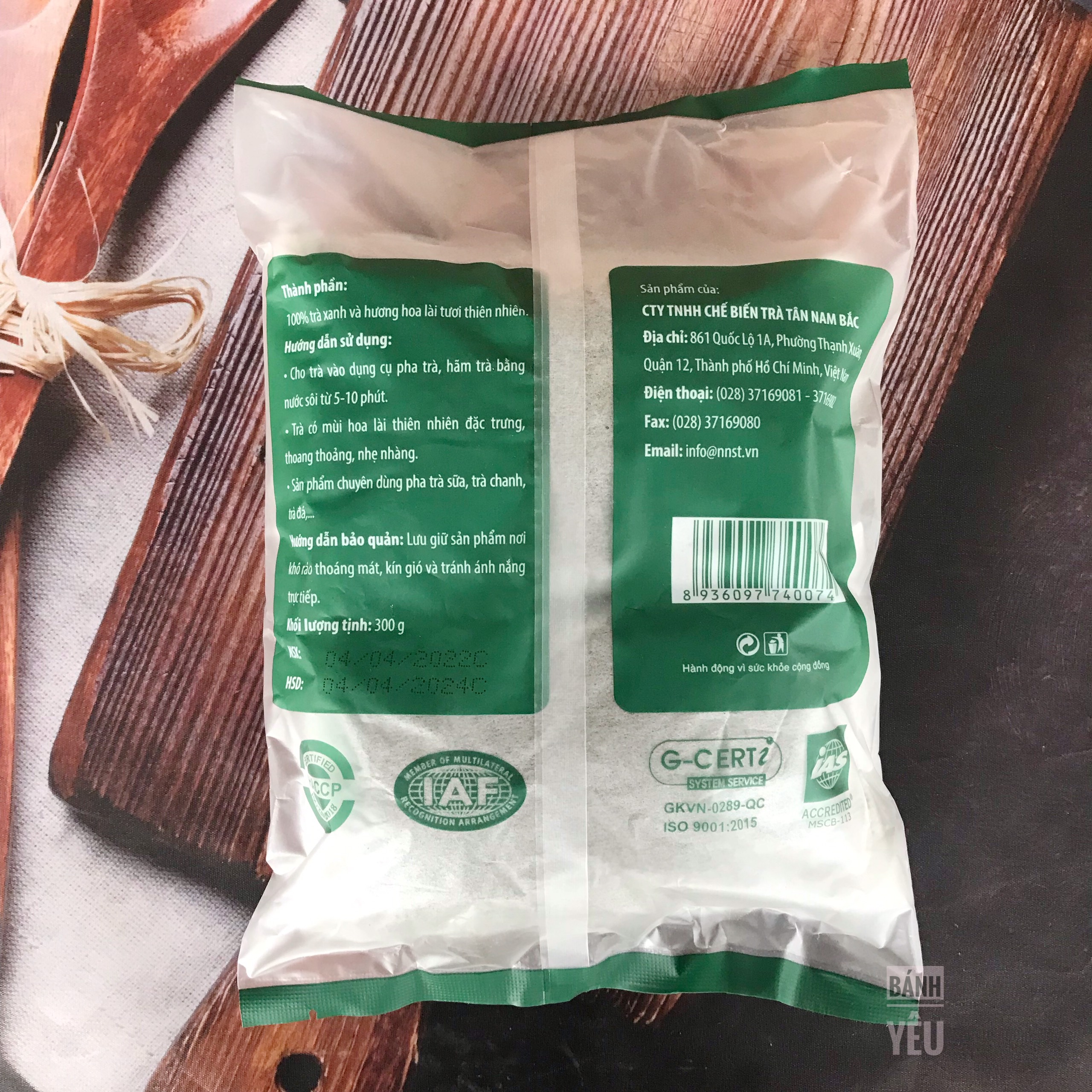 Lục trà lài Tân Nam Bắc gói 300gram