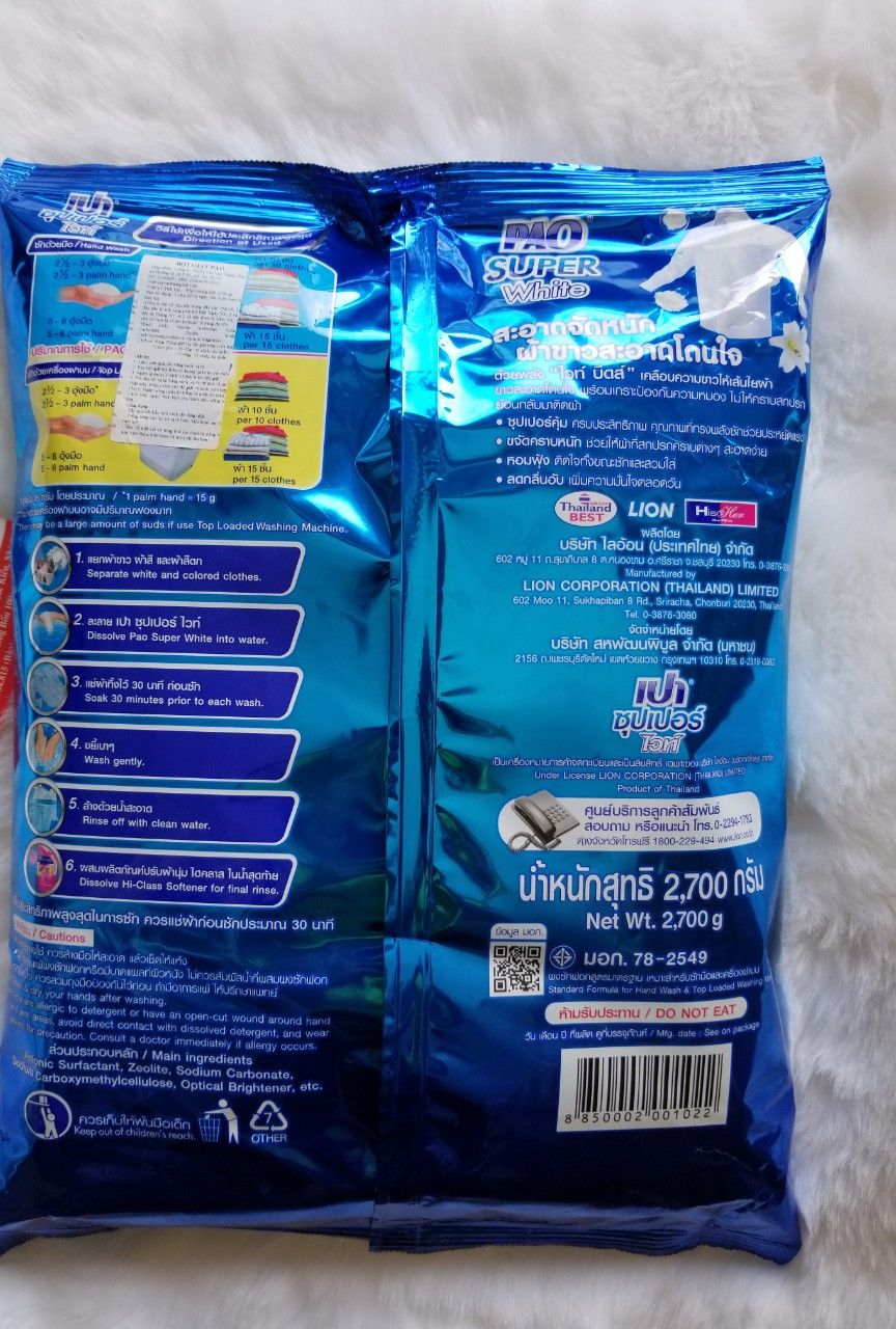 Bột giặt Pao 2.7kg Thái Lan