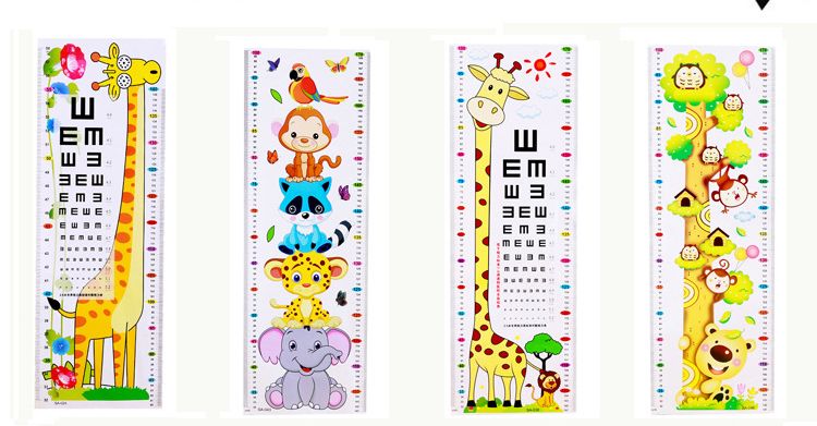 GIÂY DÁN TƯỜNG - THƯỚC ĐO CHIỀU CAO CHO BÉ-  DÁN TƯỜNG ĐO CHIỀU CAO [ Giao mẫu ngẫu nhiên ]