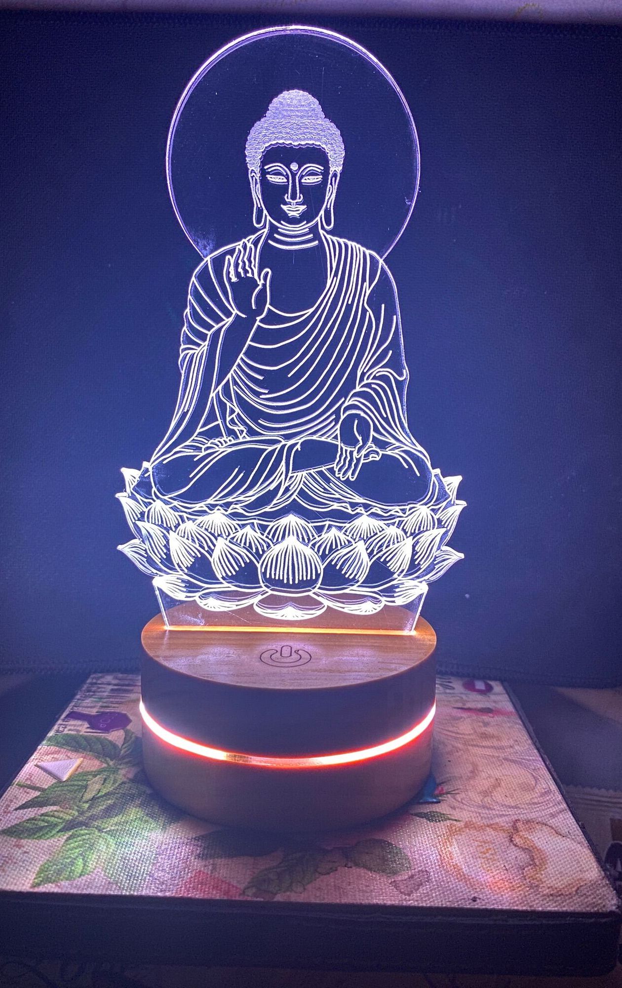 Đèn led ĐỨC PHẬT 16 màu, đèn thờ, đèn trang trí