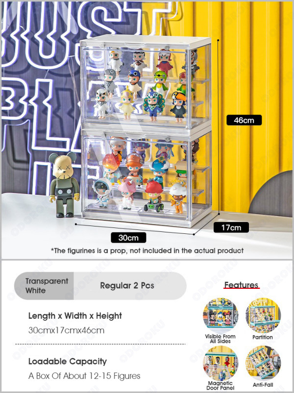 ODOROKU Popmart Display Case with Door and Removable Shelves