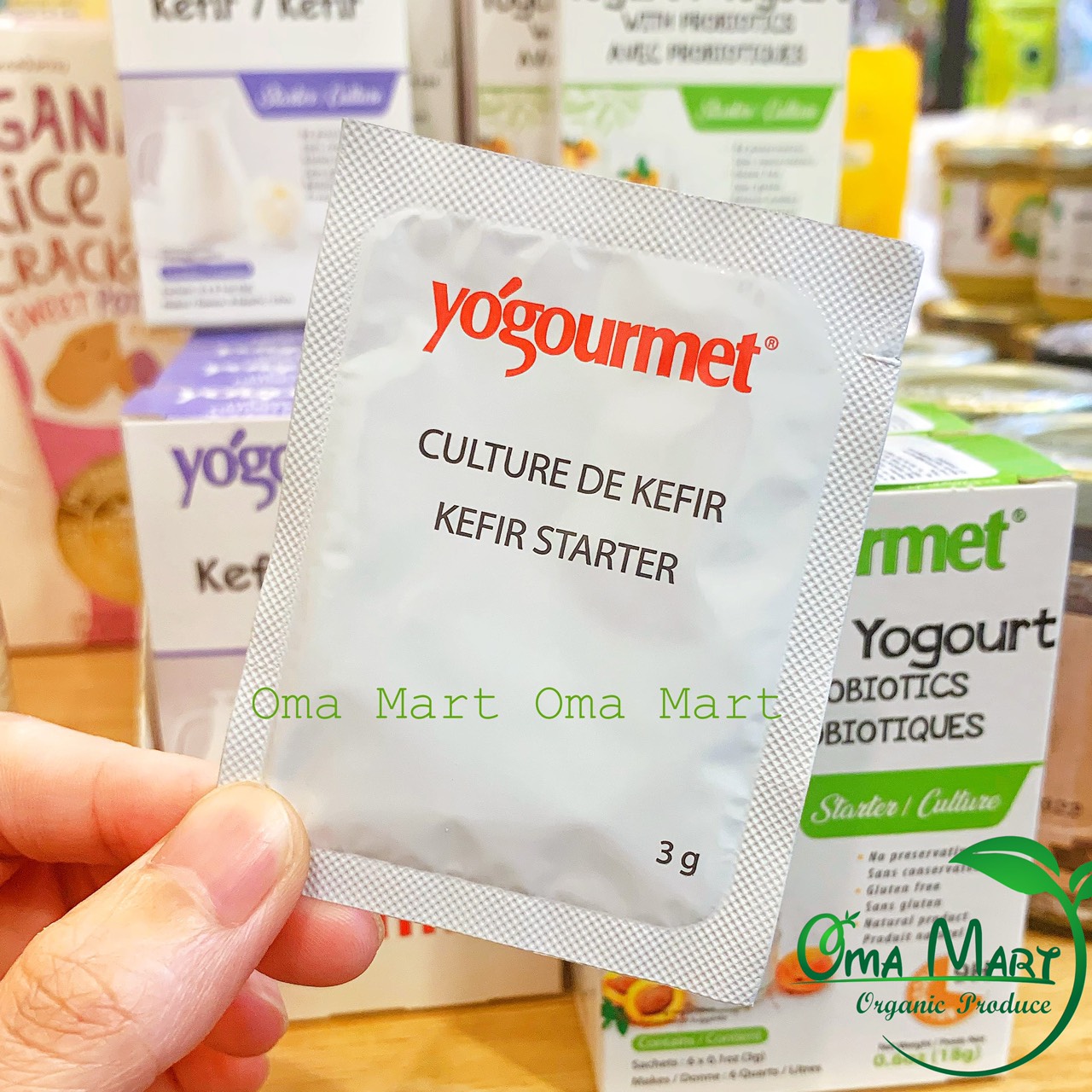 [Yogourment] Men làm sữa chua Probiotic/Kefir ( 1gói 3g làm 1 Lít sữa chua)