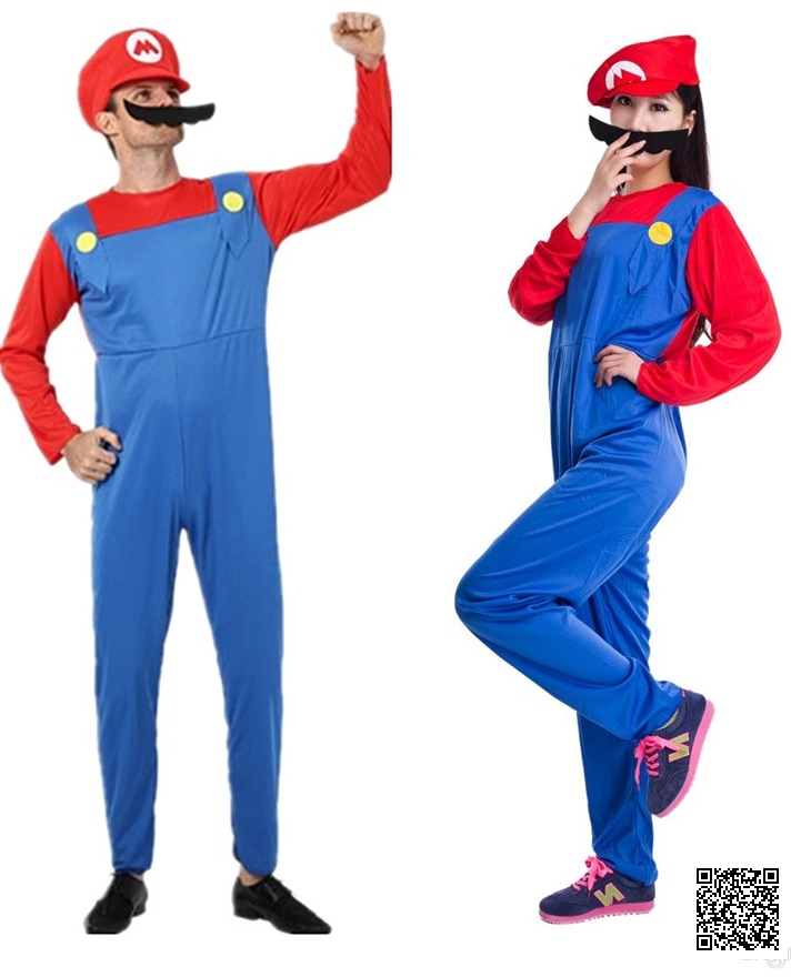 CP185 ชุดมาริโอ มาริโอ มาริโอ้ Dress for Mario Suit Super Mario Costume