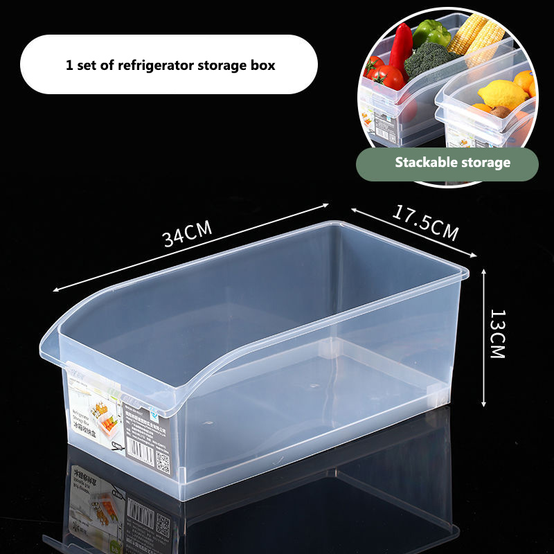 Refrigerator storage box, household drawer refrigerator crisper box, kitchen storage and food storage box, crisper box