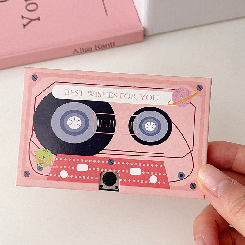 Greeting Card With Recordable Recorder DIY Greeting Post Card Sound 30/60 Seconds Voice Chip Audio Recorder Music Gift Toy.
