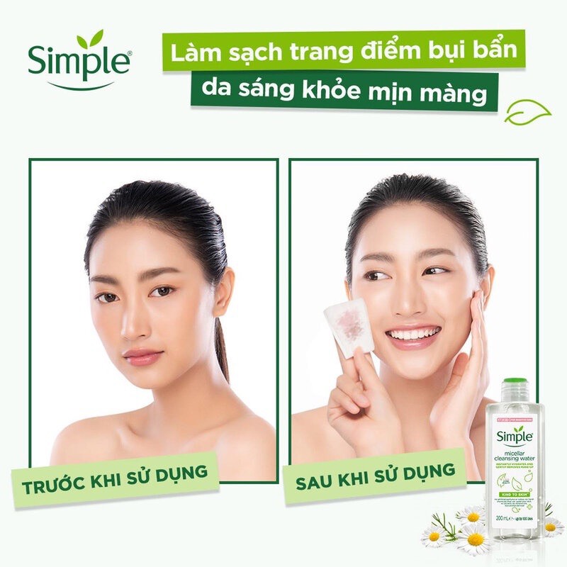 [Tem Phụ] Nước Tẩy Trang Simple Dành Cho Da Nhạy Cảm 200ml