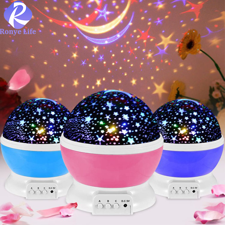 Ronye Life【Spot Manila】 Original Rotation Multicolor Starry Star Projector LED Aurora Kids Room Table Night USB Master Dream Galaxy Projection Lamp with Lights Romantic Birthday Party Wedding Baby Gift