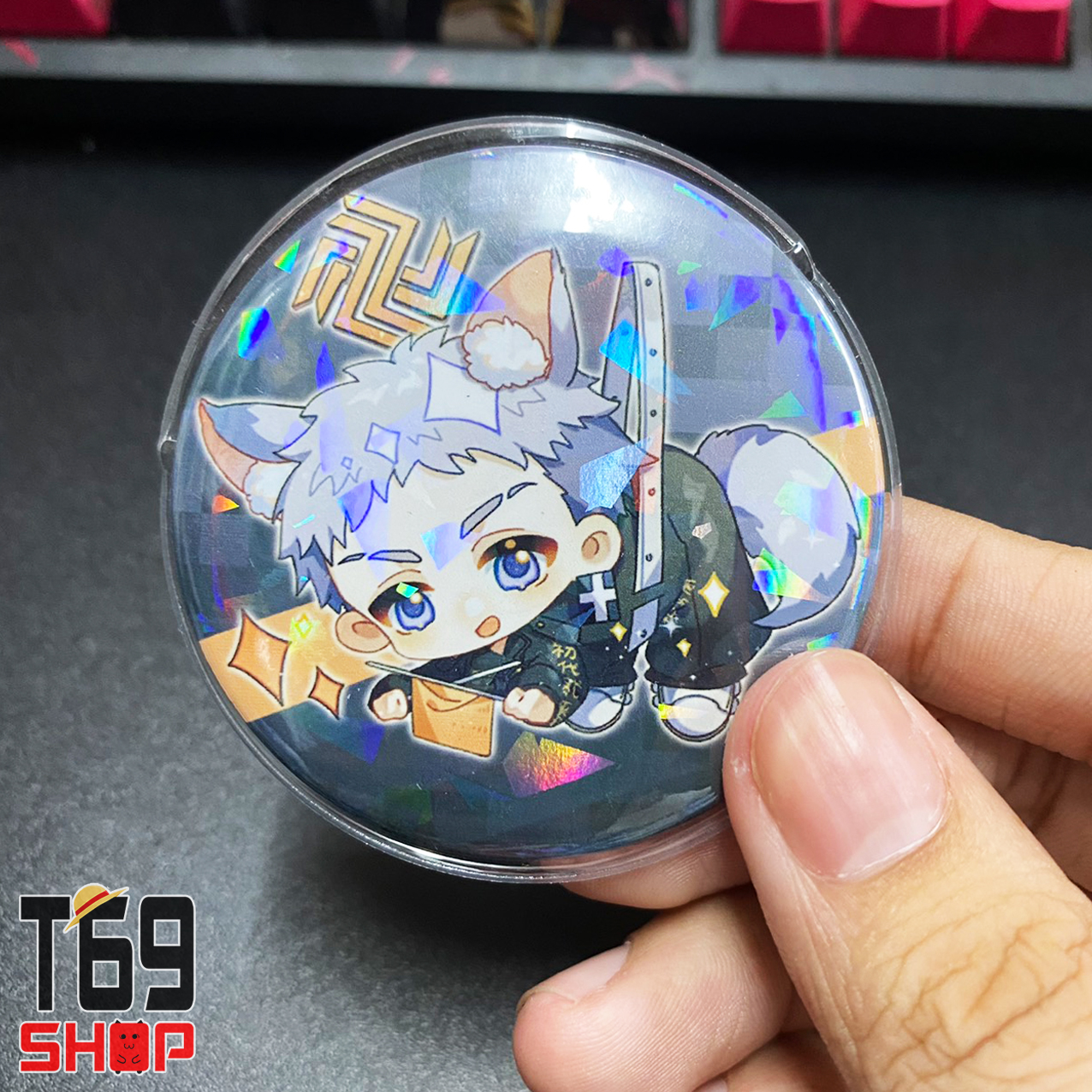 [Tặng bao bảo vệ] Huy hiệu anime Tokyo Revengers có hiệu ứng lấp lánh - Size 5.8cm [T69 Shop]