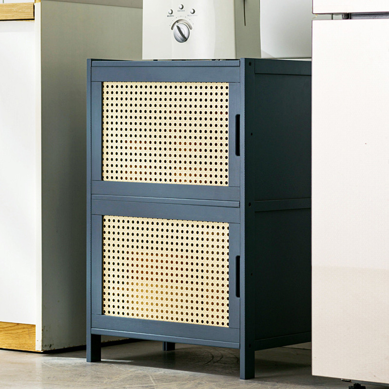Kitchen shelves, storage cabinets, crack cabinets, storage cabinets, multi-layer floor-standing pots and pans, refrigerators, narrow gaps, dishes, pans, cupboards