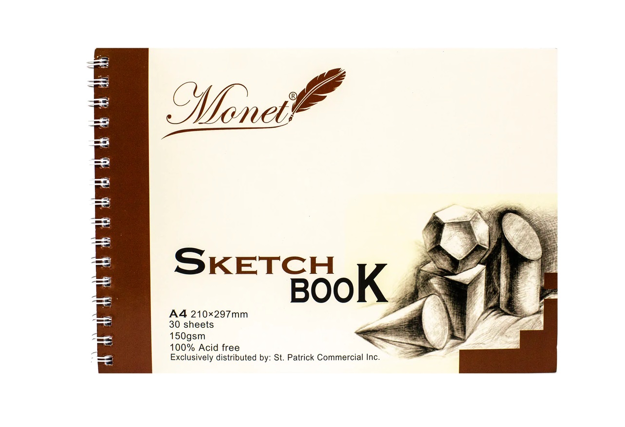 Monet® A4 Sketch Book 150gsm, 30sheet