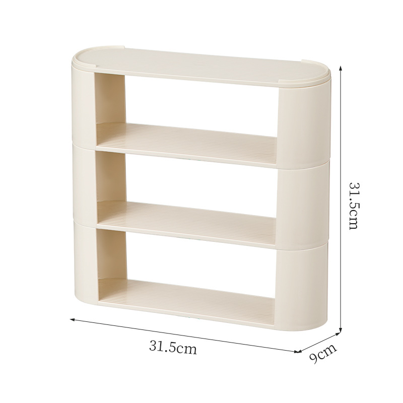Tabletop perfume shelves: multi-layer, stackable cosmetics storage boxes, blind box display shelves