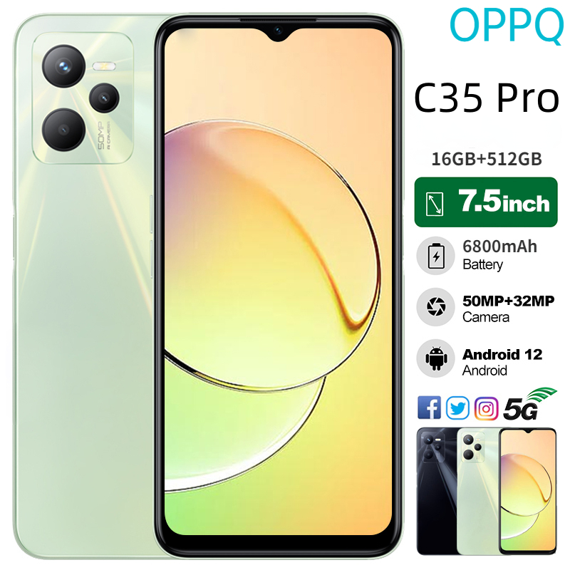 OPPQ Realmi Reno7 Pro Telefon Pintar RAM 16GB+ROM 512GB