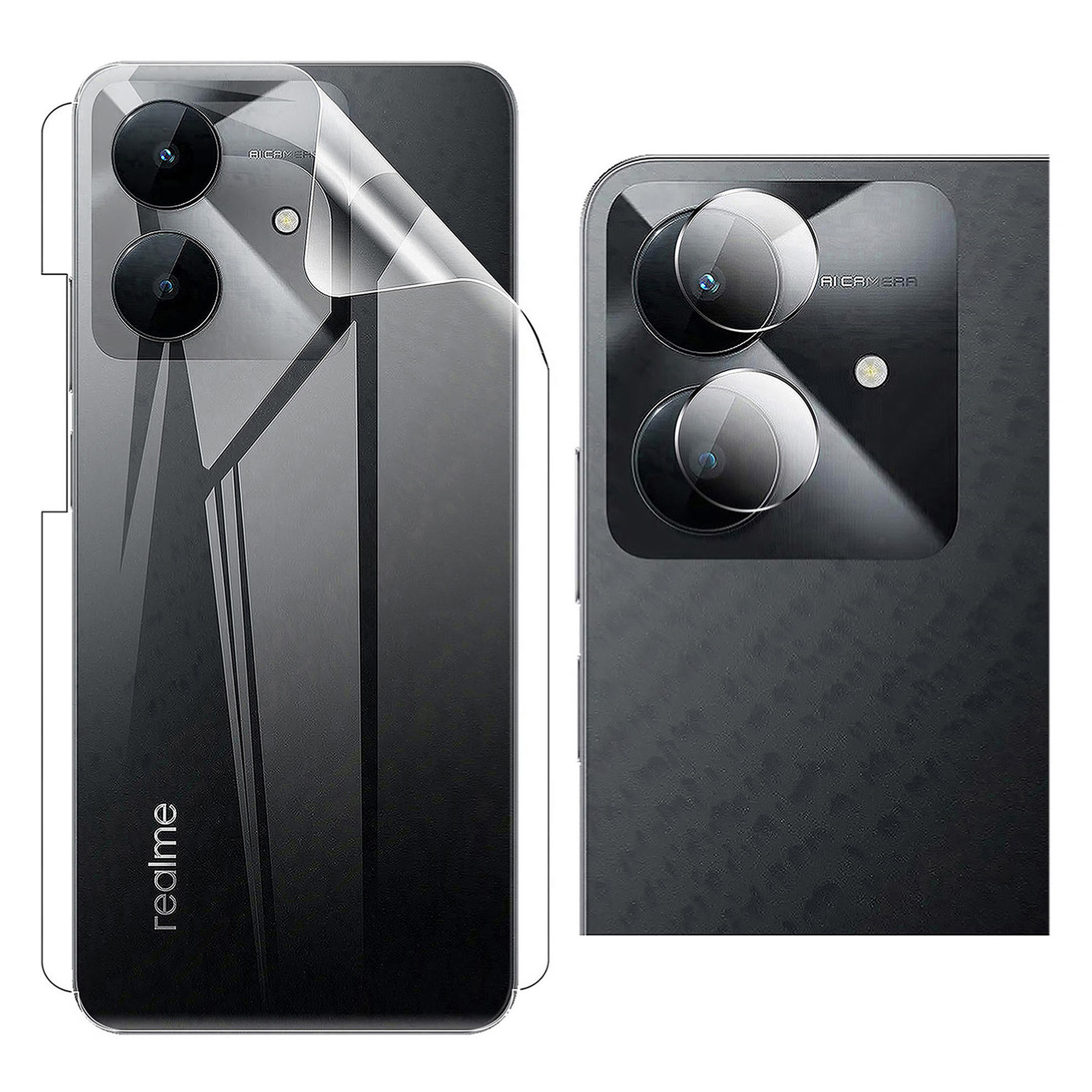 Note 60x Camera Realme Note 60x Transparent Hydrogel Back Skin Soft Flexible Film ...