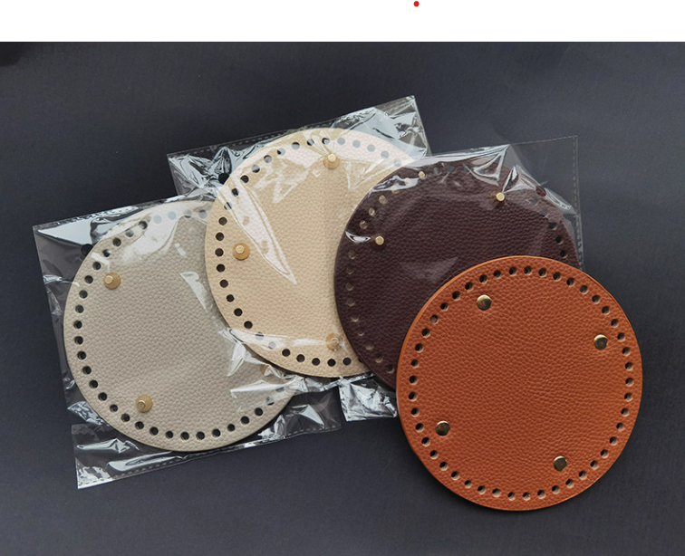 Round Leather Bag Base 14cm, 15cm Handmade Bag Base