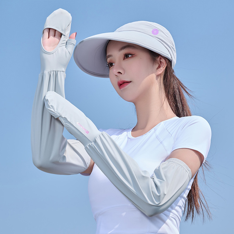 SBART Sunscreen hat for ladies with empty top UV protection large brim nylon ice silk face protector sun visor hat