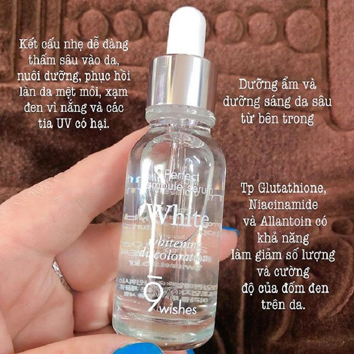 Tinh Chất Serum 9Wishes Cấp Ẩm, Dưỡng Trắng, Chống Lão Hóa, Giảm mụn, Làm Dịu Da Ampule Serum 25ml