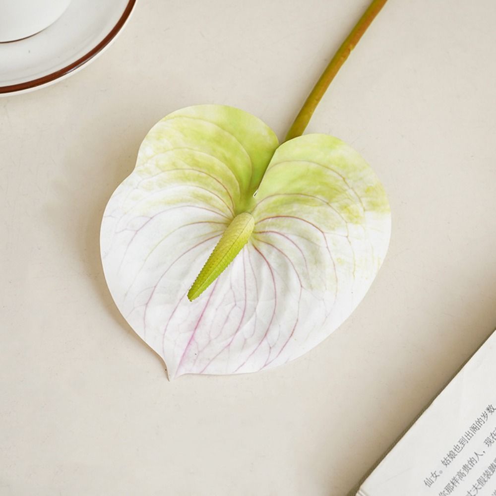Fgbp vườn nhà tự làm thanh lịch cô dâu hoa loa kèn giả hoa giả cây lụa anthurium