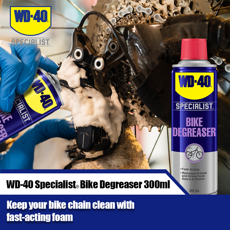 WD-40 SPECIALIST BIKE CHAIN CLEANER / DEGREASER 300ml