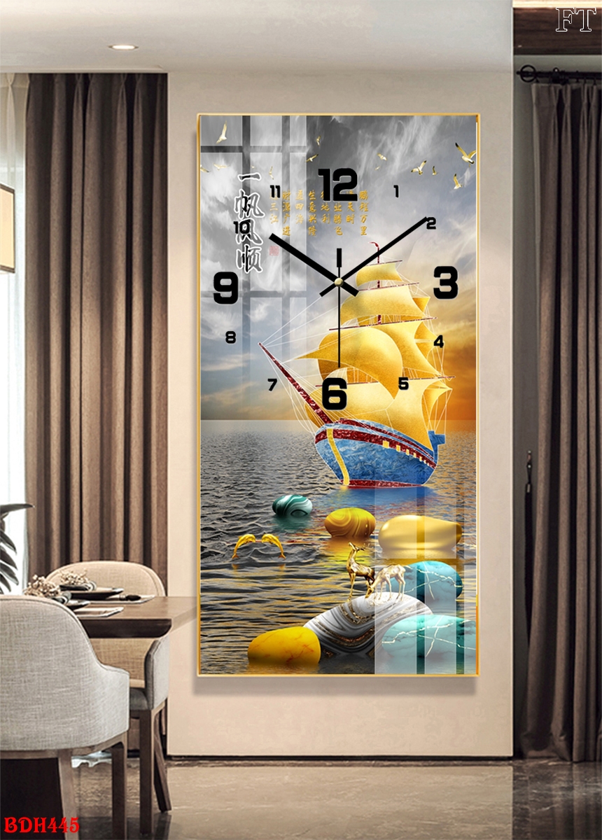 Tranh đồng hồ treo tường