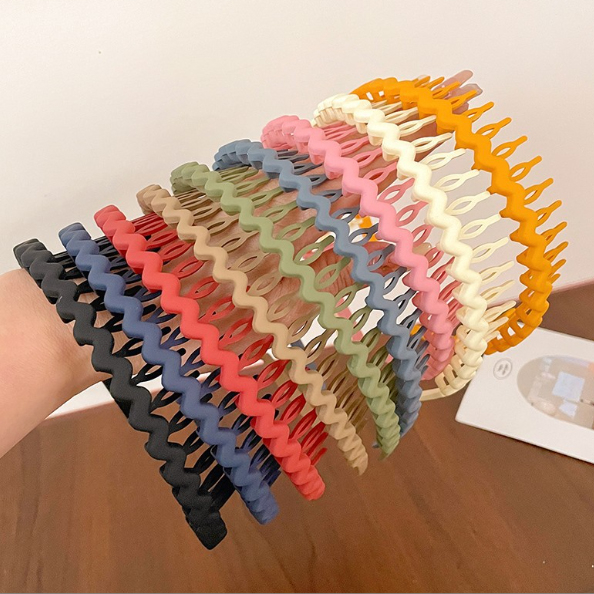 Băng Đô Cài Tóc Răng Cưa Nhiều Màu Sắc