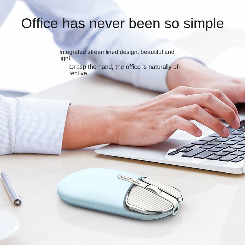 Rechargeable Bluetooth Wireless Mouse With 2.4Ghz USB RGB 2400DPI Mouse For Computer Laptop Tablet PC Macbook Gaming Mouse Gamer
