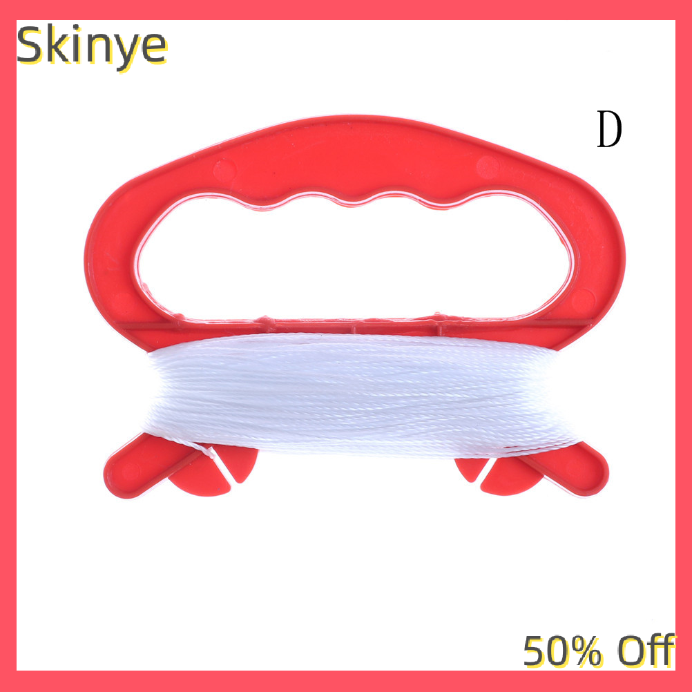 Skinye Kawayi Cute Flying Kite Line String With D Shape Winder Handle Board Outdoor Kite Tools