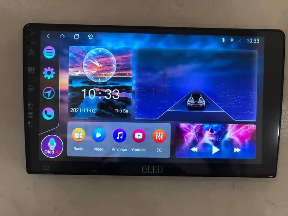 Màn hình Android OLED C2 New có quạt tản nhiệt lắp sim 4G trực tiếp thu