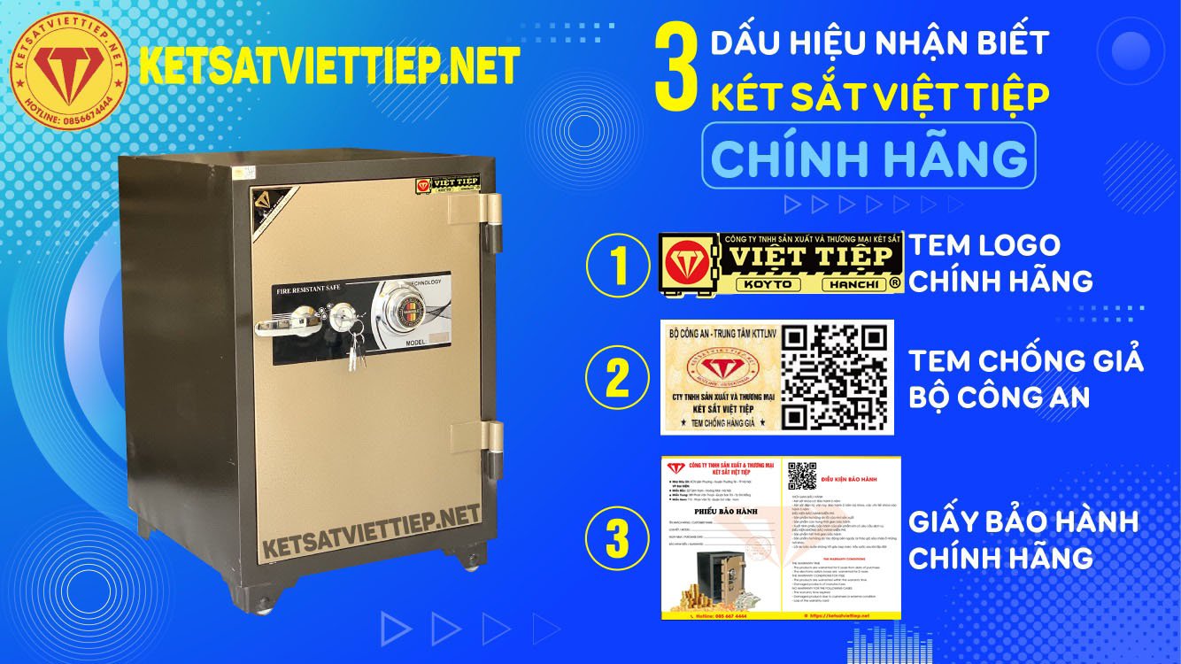 [CHINH HANG] Két sắt mini đúc đặc Việt Tiệp CV29C ( khóa cơ )