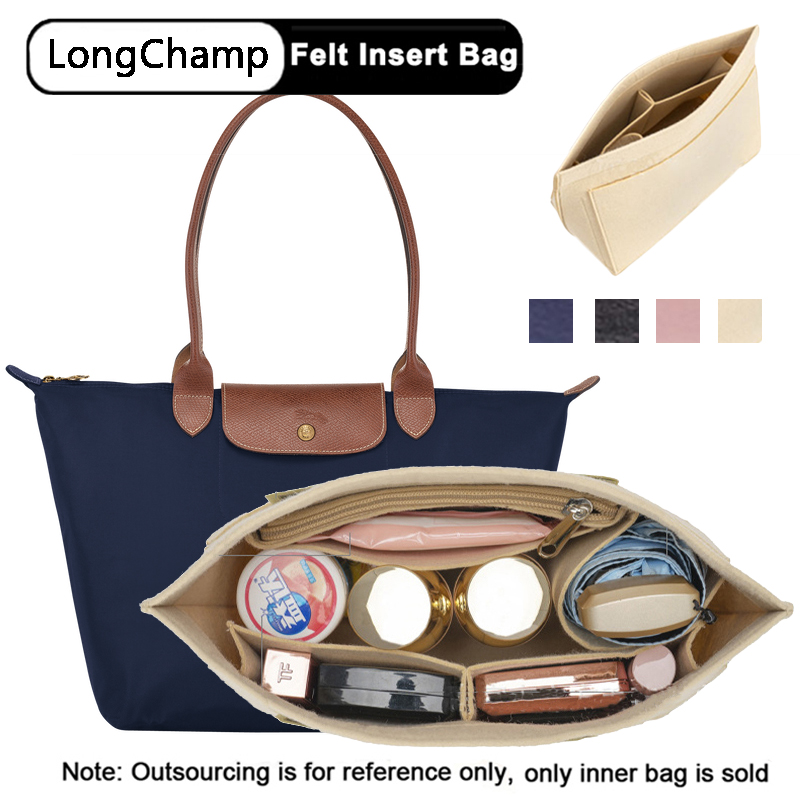 Felt Insert Bag Fits For Longchamp Handbag Liner Bag Felt Cloth
