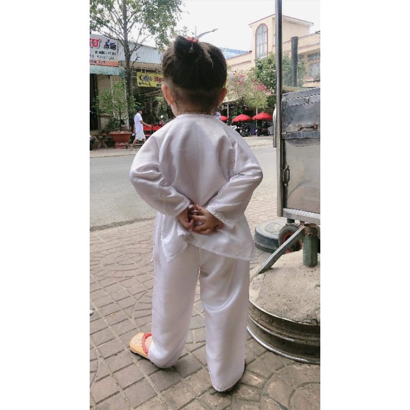 Bộ đồ bà ba trẻ em bé GÁI - bé TRAI ( ảnh thật - đủ size - đủ màu) chất lụa siêu mát