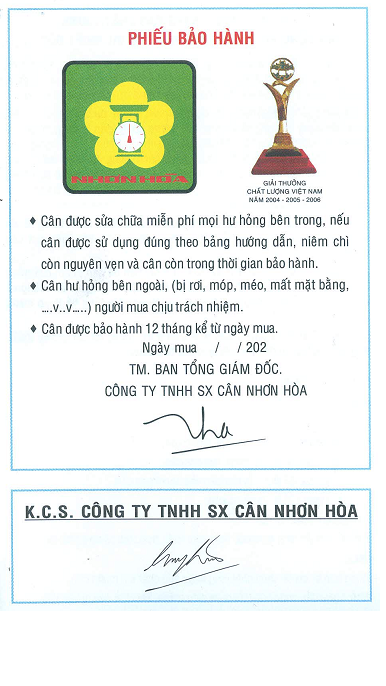 Cân Nhơn Hòa 1 Kg