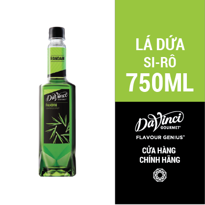 Siro Lá Dứa / Syrup Pandan - DaVinci Gourmet (750ml)