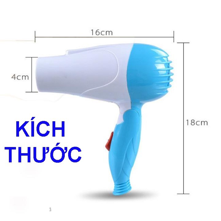 Máy sấy tóc NOVA gấp gọn 1000w mẫu mới new NOVA