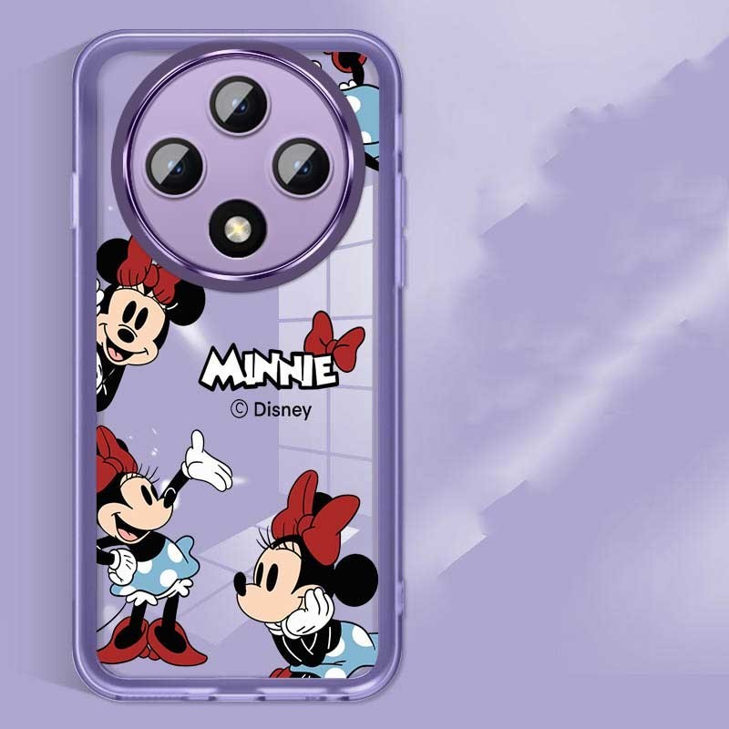 OPPO Reno 12F Reno12 F 5G Minnie Mouse Soft Silicone Full Cover Camera Protection Shockproof Crystal Rubber Case. 