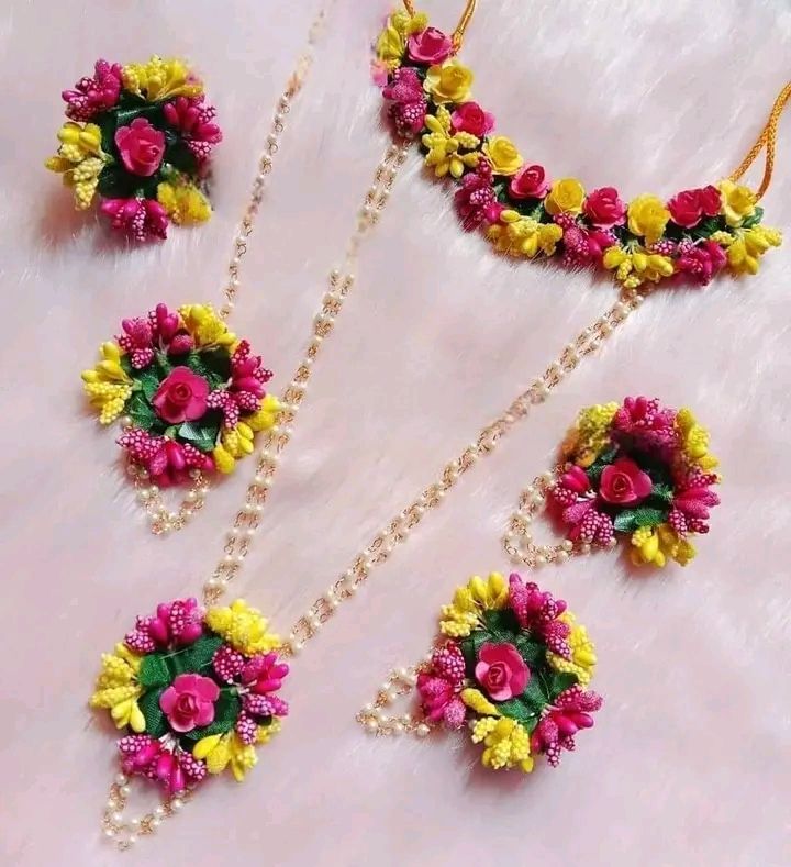 1 Set Handmade Flower Jewelry with Earrings | All Buy.