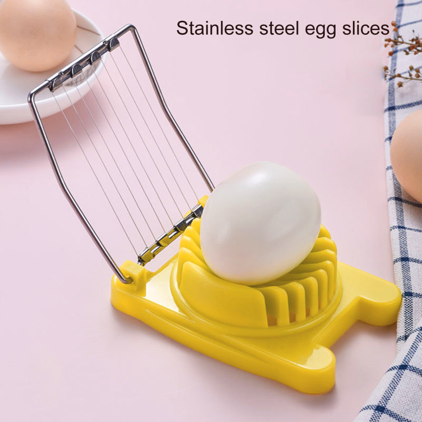 Home Kitchen Egg Cutter Stainless Steel Boiled Egg Slicer Multifunctional Egg Divider Creative Kitchen Accessories Gadget