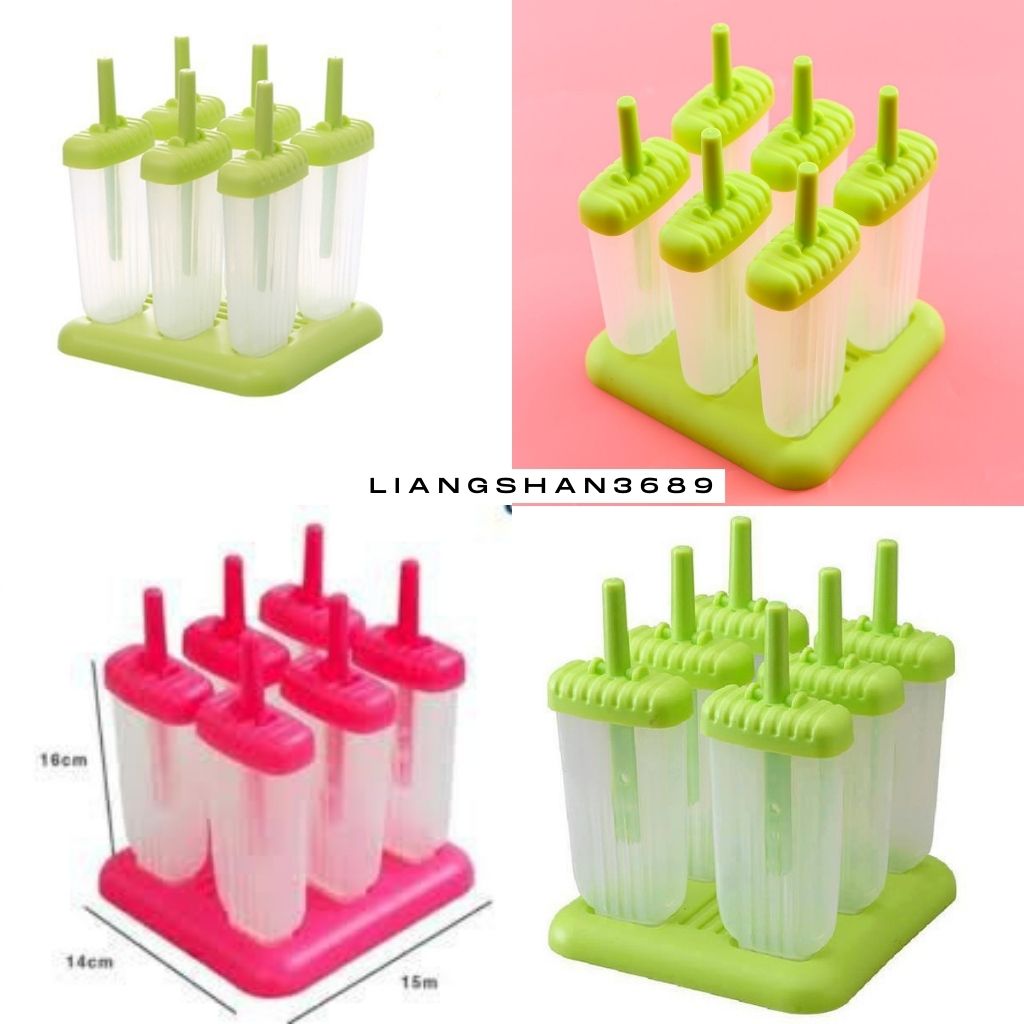 Khuôn Làm Kem 6 Cây Có Nắp