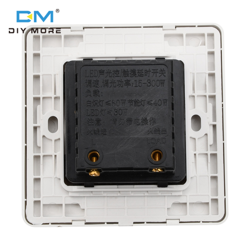 diymore 86 Type Ceiling Fan Adjustment Stepless Speed Controller Wall Switch 220V for 15-300W Dimmer Halloween Christmas Decoration